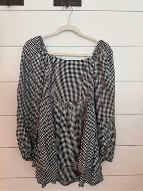 Black & White Gingham Dress